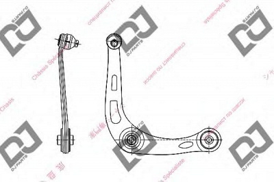 DJ PARTS da1186 -  Рычаг независимой подвески колеса, подвеска колеса
